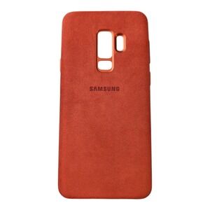 O7. Alcantara Cover For Samsung Galaxy S9+‎  Burnt Orange (Suede-like Feel)